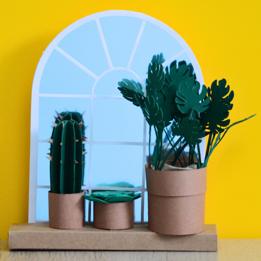 Kit créatif plantes miniatures en papier