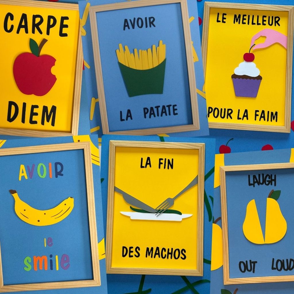 Affiches murales artisanales autour de la nourriture