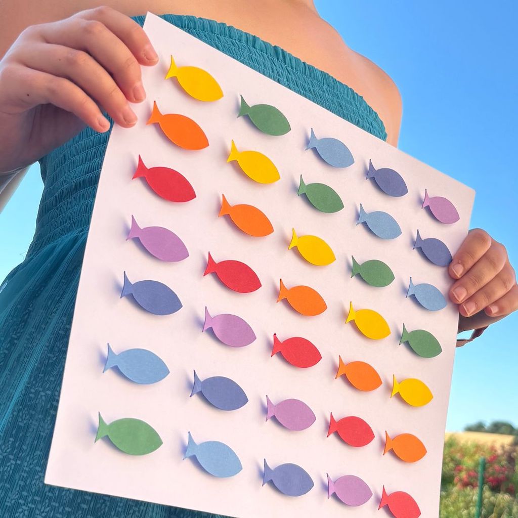 Poster de poissons multicolores