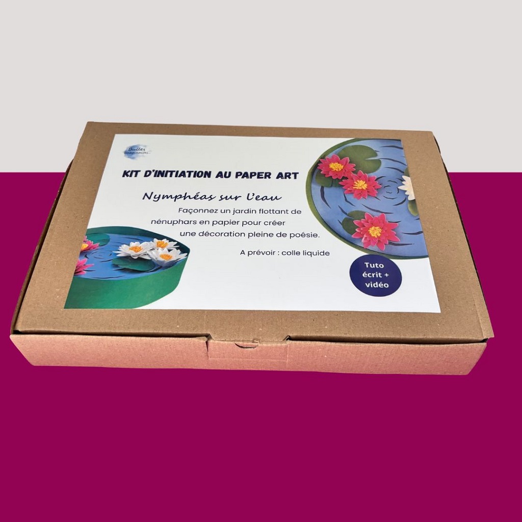 Kit créatif en papier nénuphars