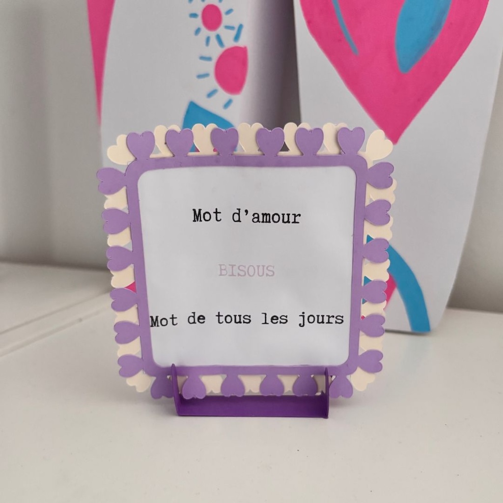 Cadre DIY à réaliser pour la saint-Valentin