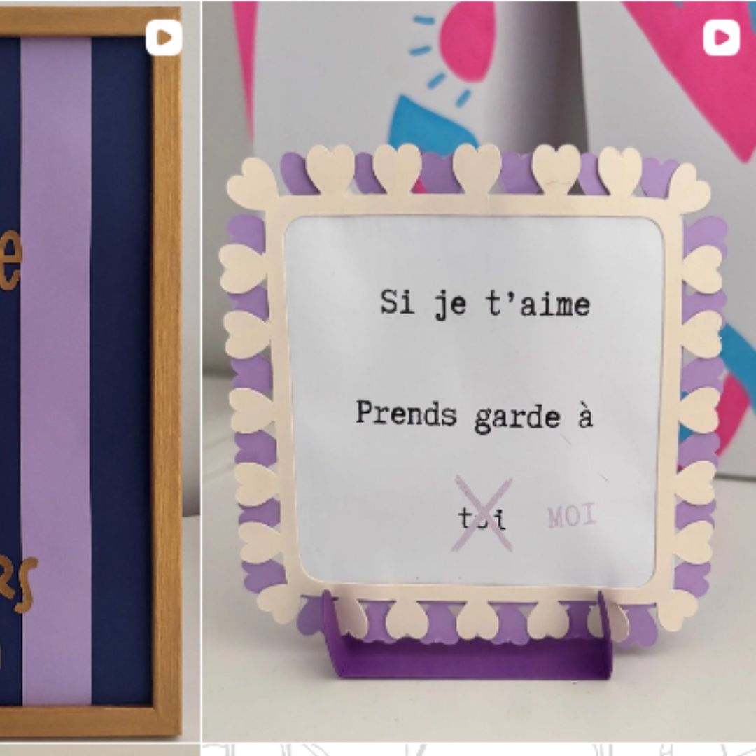 Cadre saint-Valentin DIY