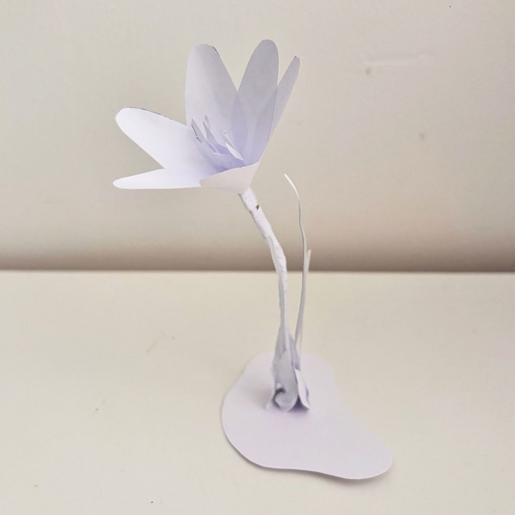 Crocus en papier DIY