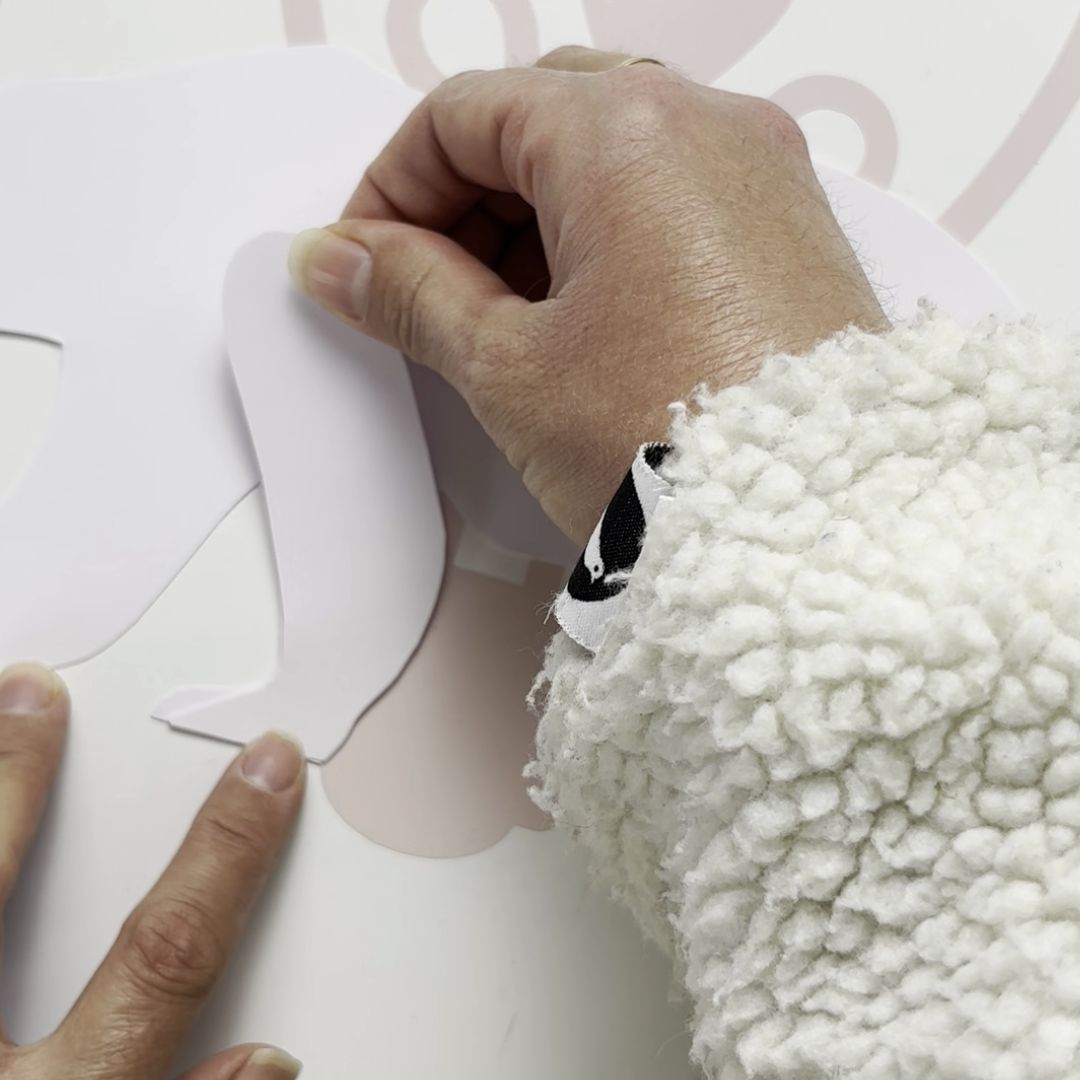 Etape 3 du tuto pour réaliser deux ours polaires DIY en papier découpé