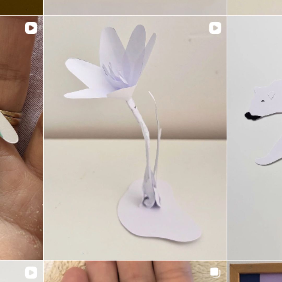 Fleur d'hiver en papier DIY