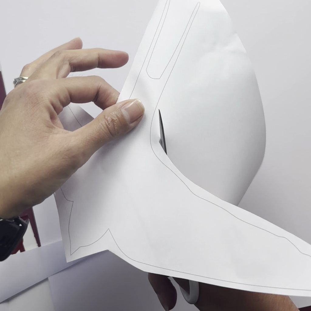 Etape 1 du tuto pour créer des hirondelles en papier