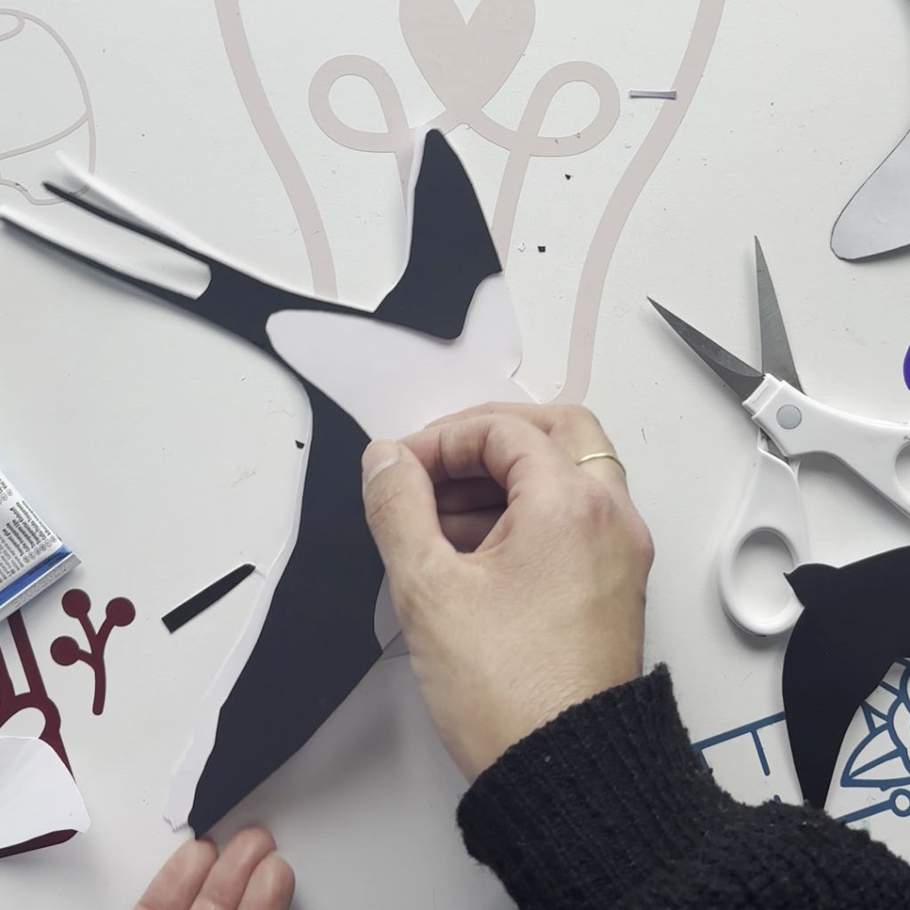 Etape 5 du tuto pour créer des hirondelles DIY