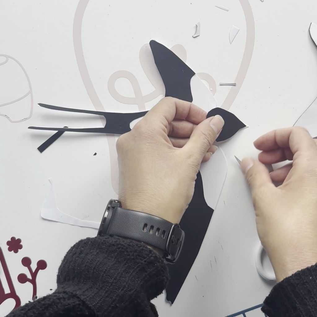 Etape 6 du tuto pour créer des hirondelles DIY