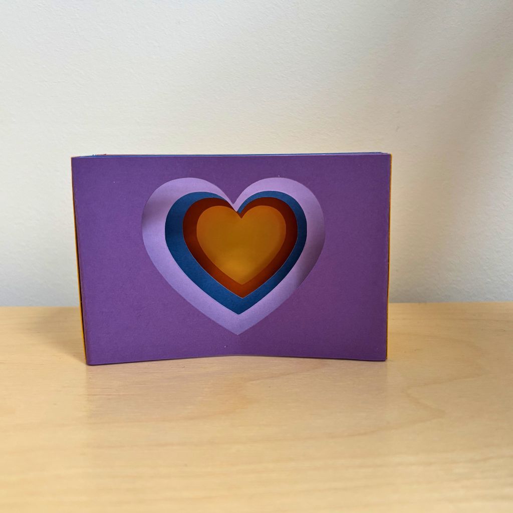 Carte coeur DIY