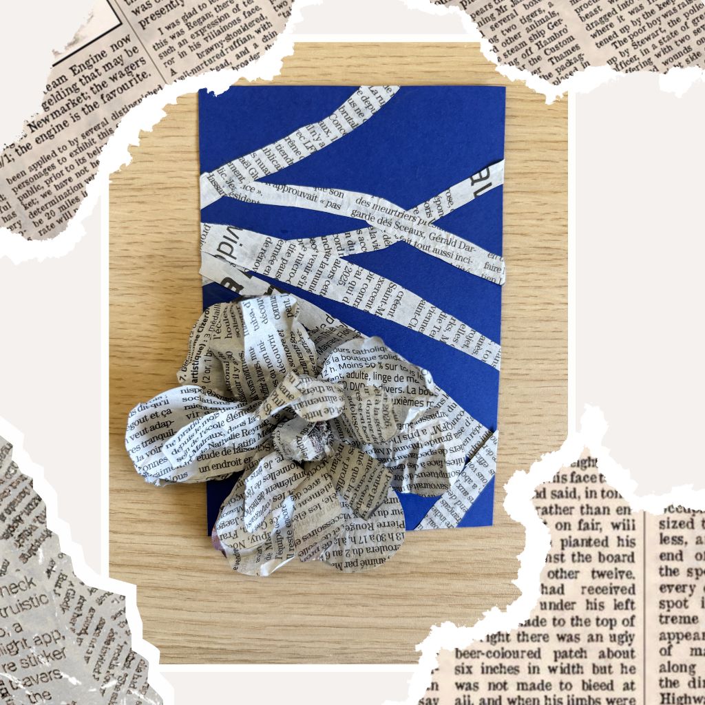 Carte fleur en papier