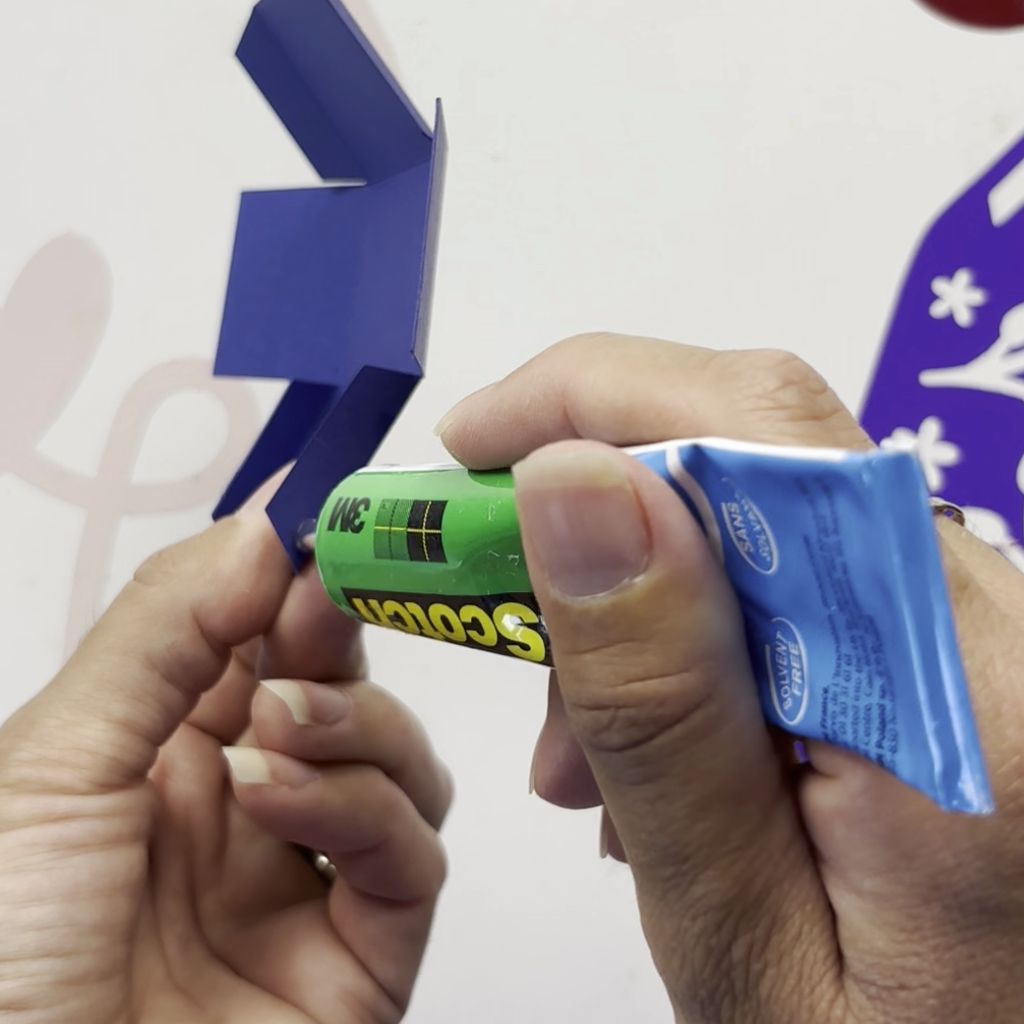 Etape 2 du tuto pour créer un pot à crayons Tetris