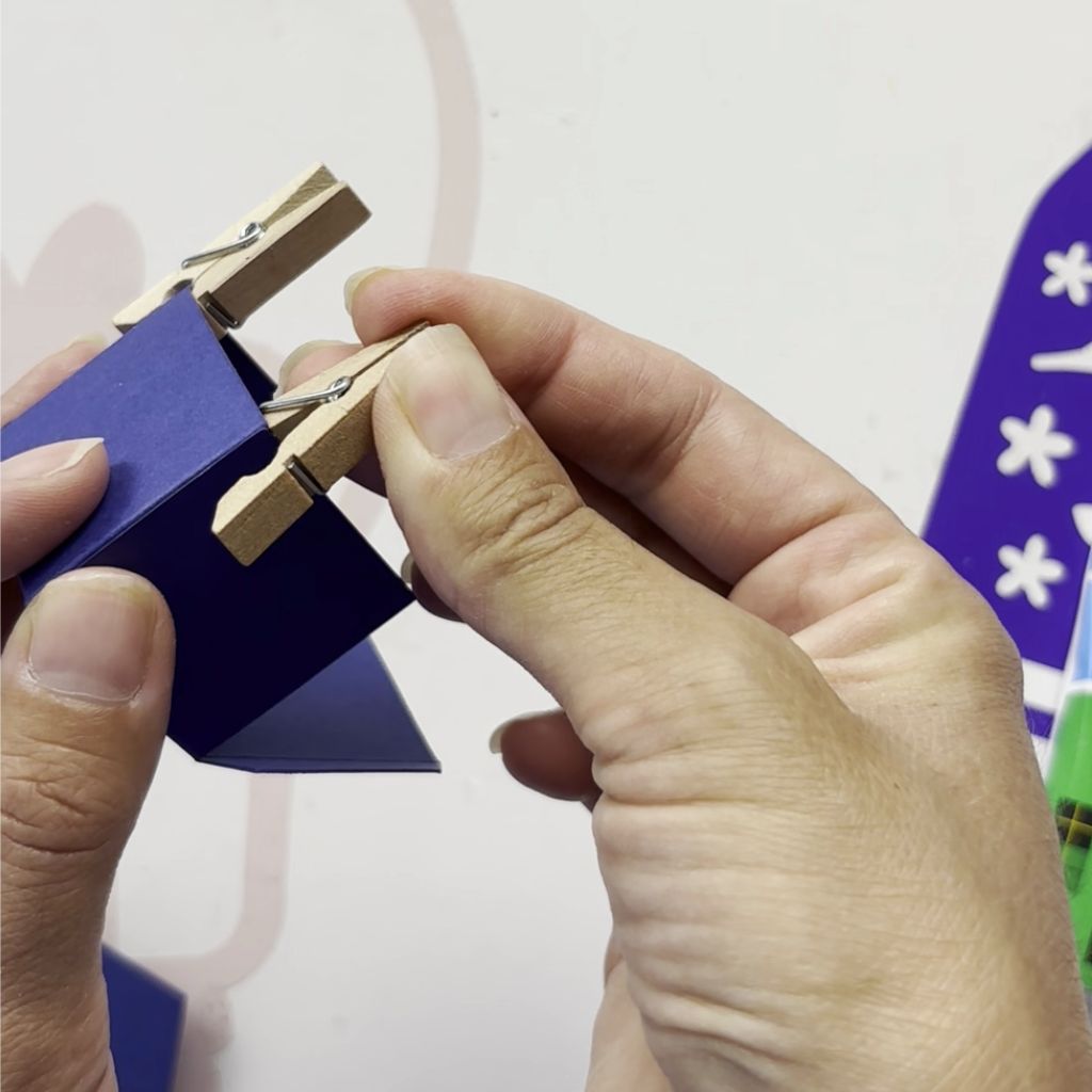 Etape 3 du tuto pour créer un pot à crayons Tetris