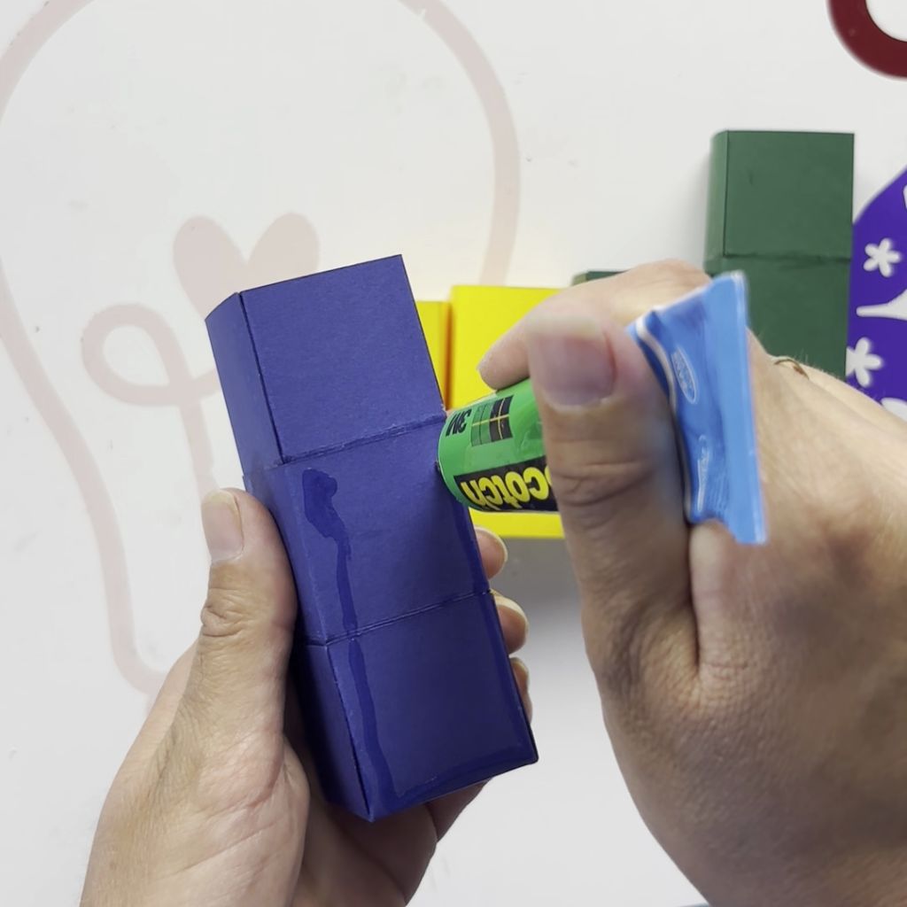 Etape 9 du tuto pour réaliser un pot rétro façon Tetris