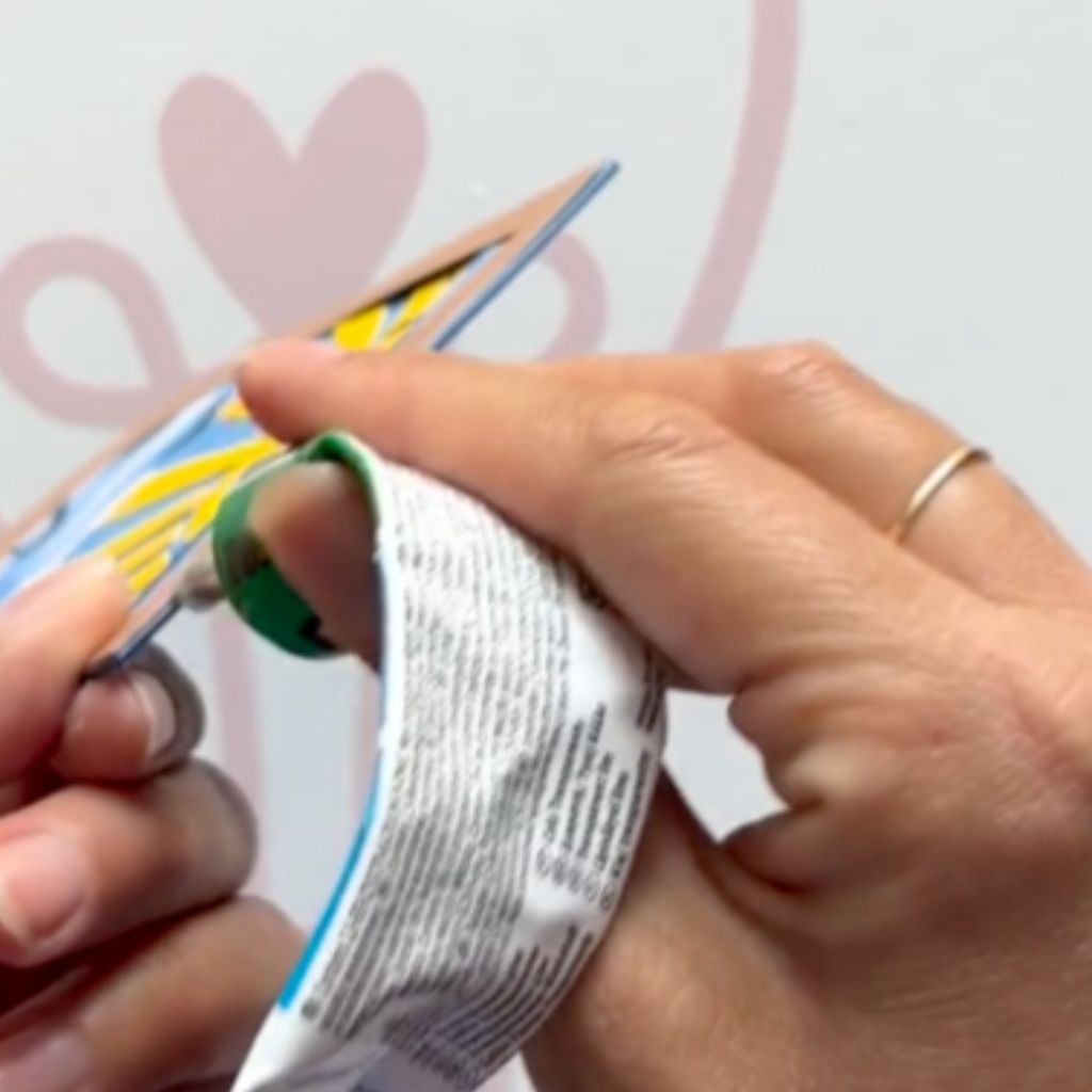 Etape 7 du tuto pour réaliser un sunset en papier dans son cadre