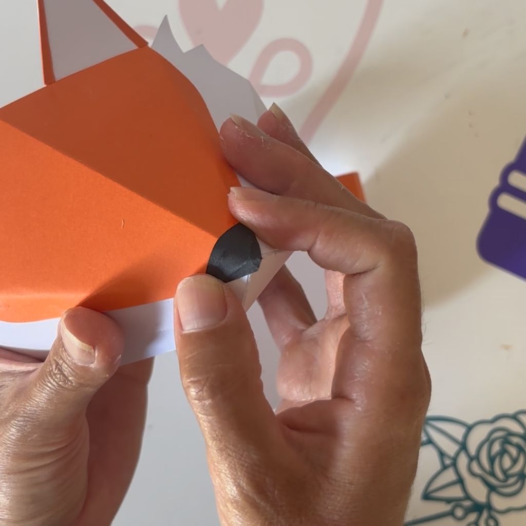 Etape 11 du tuto pour réaliser une tête de renard en 3D