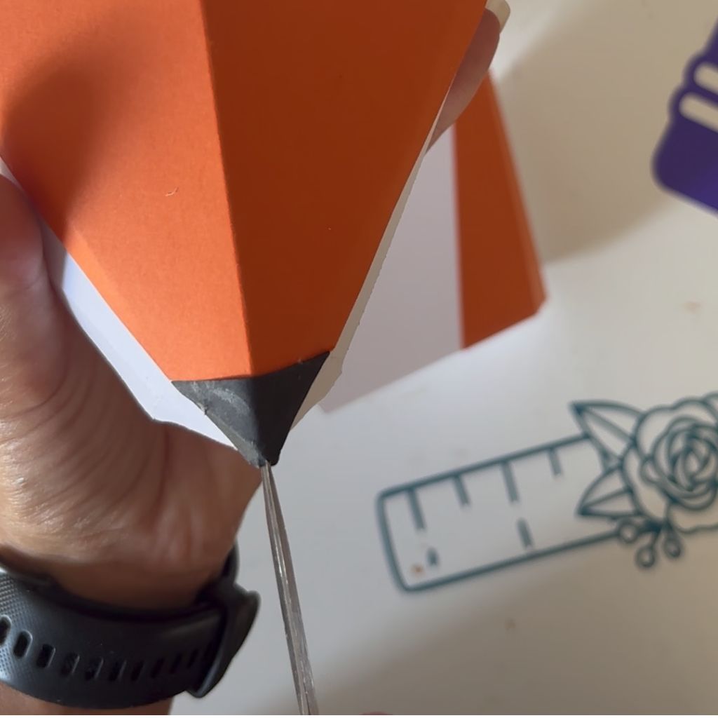 Etape 12 du tuto pour réaliser une tête de renard en 3D
