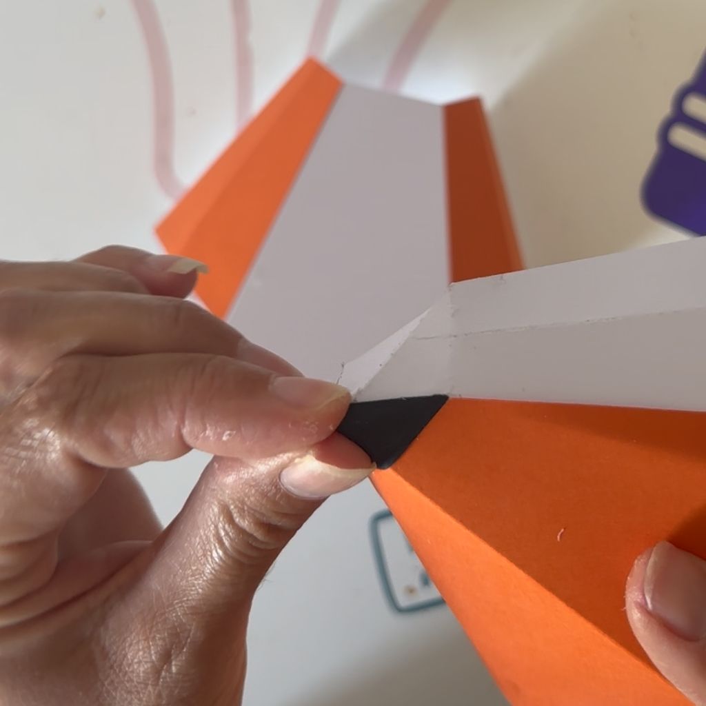 Etape 13 du tuto pour réaliser une tête de renard en 3D