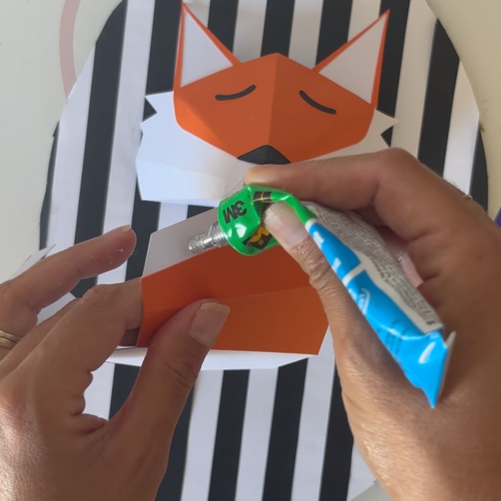 Etape 17 du tuto pour réaliser une tête de renard en 3D