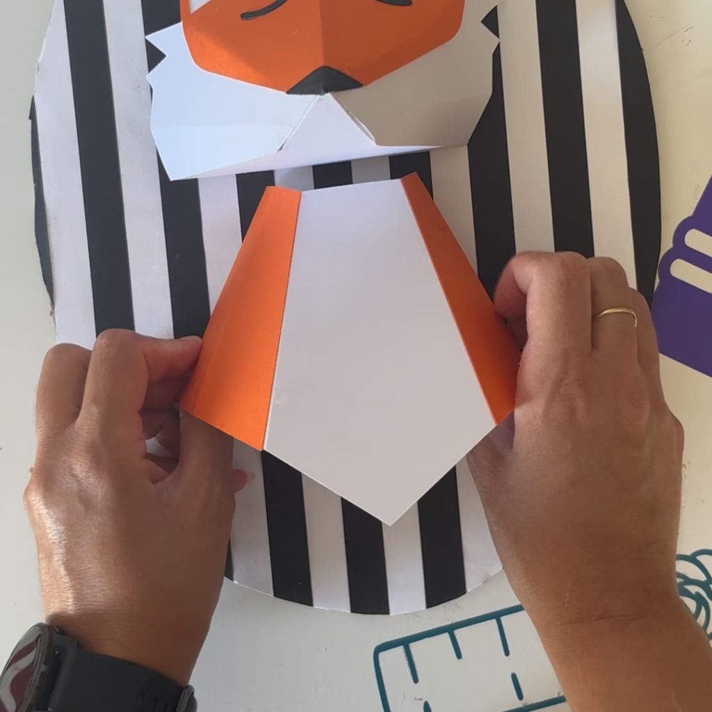 Etape 18 du tuto pour réaliser une tête de renard en 3D