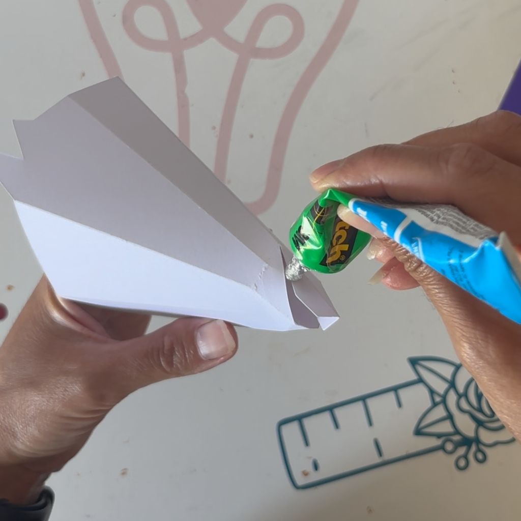 Etape 4 du tuto pour réaliser un buste de renard en papier