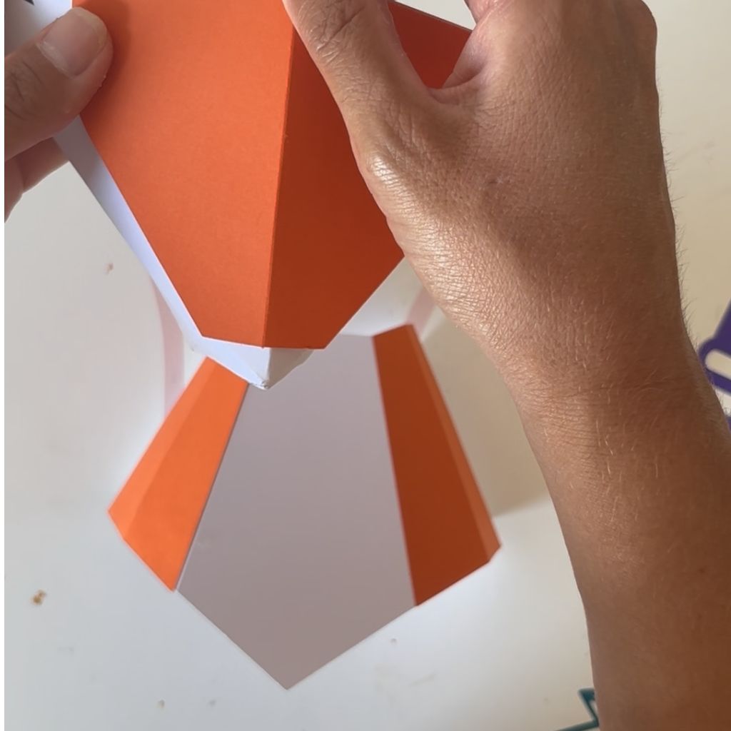 Etape 9 du tuto pour réaliser une tête de renard en 3D