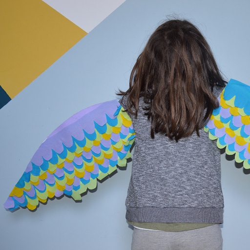 Déguisement sous forme d'ailes d'oiseau pour les enfants