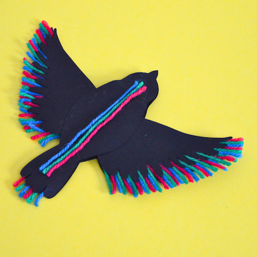 Oiseau en papier DIY