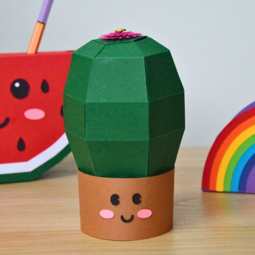 Kit créatif kawaii pour créer un cactus dans un pot