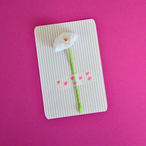 Carte florale pour la fête des mamans