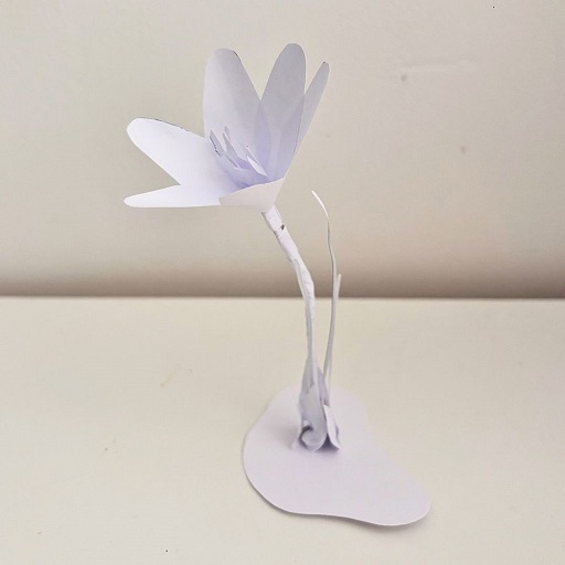 Crocus en papier DIY