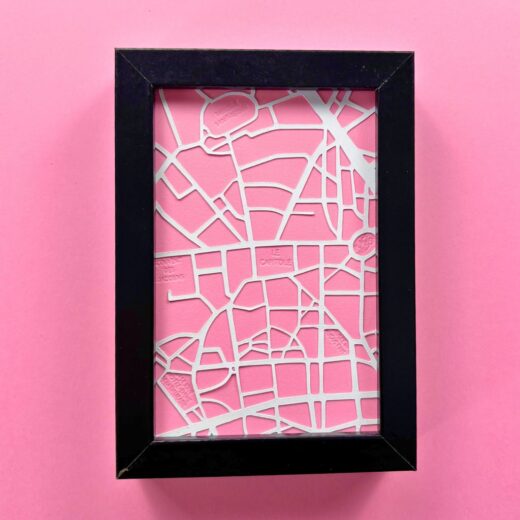 Kit créatif sur la ville Rose permettant de créer un plan de Toulouse