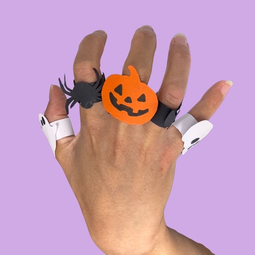 Bagues en papier pour Halloween