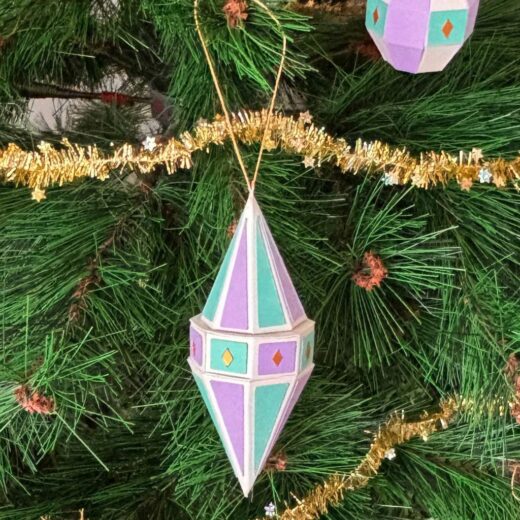 Suspension de Noël pour une déco pop de Noël en papier